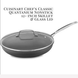 Cuisinart Nonstick skillet + Glass Top